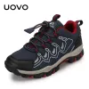 Baskets uovo 2021 Nouveau arrivée garçons baskets enfants respirants enfants de randonnée chaussures printemps et automne en plein air chaussures eur # 2739