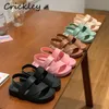 Summer Children Beach Shoes Solid PVC Waterproof Child Boys Girls Sandals Casual Non Slip Pool Barefoot Kids Gladiator Sandals 240319