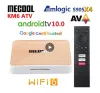 Box Mecool KM6 ATV Amlogic S905X4 AV1 Smart Android 10.0 TV Box 4GB RAM 64GB ROM 2.4G 5G WIFI BT 4K HD SET TOPBOX 4GB 32GB