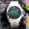 Męskie zegarek wysokiej jakości zegarek dla mężczyzn automatyczny ruch mechaniczny zegarki 44 mm szafir kryształowy Luminous ze stali nierdzewnej kalendarz ze stali nierdzewnej Montre de Luxe