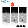 Doorbells Jeatone Fingerprint Video Intercom Button Doorbell 1080P Door Phone ID Cards Unlock