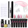 BOLTS MOSKANY POLY Nail Gel Polon Set avec séchoir à ongles Hine Bâtiment rapide Nails Extensions Gel Ensemble de vernis gel acrylique