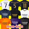 Bellingham 24 25 Soccer Jerseys Vini Jr Mbappe Modric Fans Player 2023 2024 Football Shirt Real Madrids Rodrygo Camavinga Camisetas Men Kids Fans Player Y3