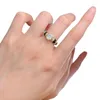 Klusterringar S925 Silver Inlaid 6 8 White Diamond Egged High Carbon Gold-Plated Women's Ring