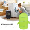 Laundry Bags Foldable Sundries Storage Barrel Clothes Organiser Wardrobe Decorative Bins Lids Bucket