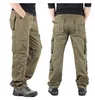 Mens Camouflage 100%cotton Canvas Tactical Pantscombat Hiking Hunting Multi Pockets Worker Cargo Pant Trousers