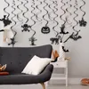 Décoration de fête 13pcs Halloween Pendants Détals bricolage Plafond plafond Paper Paper Swirls Spiral Horror Home Decorations Supplies