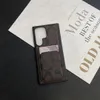 Étui de téléphone en cuir de luxe pour Samsung S24 S23 S22 S21 S20 Ultra Ultra Slim Card Slot Pocket Galaxy Note 20 10 Pro Protection complète Modèle de concepteur de couverture d'amortissement arrière