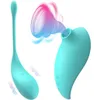 Klitor suger vibratorklitorisstimulatornippel sucker vibrerande ägg massage trosor vibrator fjärr fitta slickande leksaker för kvinna M3510522