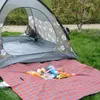Camping -Picknickmatte tragbare Stranddecke wasserdichte feuchtigkeitsdichte Plaiddecke Strandmatte Wanderweg faltbare Schlafmatte 240329
