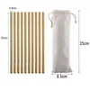 Drinking Straws 10pcs Reusable Bamboo Eco Frendly Degradable 20cm Long Straw Wedding Birthday Party Supplies Kitchen Accessories