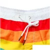 Swimwear Men's Rainbow Beach Shorts pour hommes nageurs Swimmink Y Gay Boxer Brief