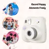 Camera Fujifilm Instax Mini 7+ Instant Camera Film Cam Autofocusing Wrist Strap Birthday Christmas for Girl New Year Festival Gift as