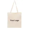 Wholesale 100pcs/lot Eco Friendly Cotton Shopping Canvas Tote Bag with Custom Printed 240402