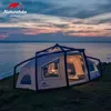 Tenten en schuilplaatsen Naturehike 2-4 personen opblaasbare tentlucht 12.0 Familie Outdoor Beach Camping Tent Lichtgewicht 11,4 kg Waterdichte PU2000mm+ Grote L48