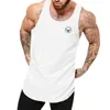 Tanque de tanques masculinos Material de algodão Camiseta de colete de fitness de fitness