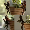 Decorações de jardim Resina Potting Pingente de 8,5 cm de xícara Huggers Mini Fairy Combination Pote