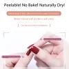 Polon 40 couleurs pas de vernis à ongles basé sur l'eau paillettes paillettes longllasting loutrable enrichissant sain et vernis à ongles nude qui ne séchable