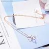 Pendant Necklaces New in 925 Sterling Silver Ring Heart Necklaces For Women Wedding Luxury Designer Jewelry Accesories Wholesale GaaBou240408L96J