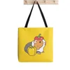 Shopping Bags Shopper Cherry Tomatoes And Guinea Pigs Print Tote Bag Women Harajuku Handbag Girl Shoulder Lady Canvas