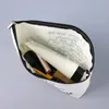 Cosmetic Bags Linen Women's Makeup Bag Large Capacity Letter Hand Coin Purse Portable Storage