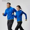 Kurtki zewnętrzne Bluzy Karentea Running Jacket Reflective Hooded Man Sport Coat Sportsła do joggingu Outdoor Gym Fitness Odzież TOP TOP Zamek L48