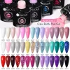 Kits ur socker 7 ml 42/20/12/10 st gel nagellack set vår sommar glittrande cool uv led gel lack glas plastflaska diy design