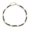 Chains Bohemian Style Men's Wooden Bead Necklace Trendy High-end Niche Beaded Coconut Clavicle Chain