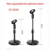 Stand Mini Foldable Desk Microfoonstand Stand Standbare microfoonbeugel Ondersteuning Mount Holder Mic Microfoon Bracket Support