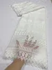 Wysokiej jakości afrykański nigeryjski tiul koronkowy haft haftowa bawełniana przyjęcie weselne Złota sukienka Damaszk cekiny 5yard JL252 240328