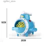 Baby Bath Toys Cartoon Bubble Machine Electric Automatic Soap Bubbles Gun Portable Summer Beach Bath Outdoor Party Toy for Children Kids Gifts L48