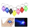 Mini Torch Key Chain Ring PK Keyring White Lights UV LED -glödlampor Micro Keychain Flashlight LAMP1008695