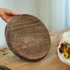 Candele JHD -2PCS Porta vassoio in legno rustico - Piccolo piatto decorativo in legno per tavolo da pranzo per la fattoria