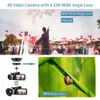 Video Camera with Microphone for Vlogging 4K Webcam 30FPS 16X Digital Zoom Recorder Cameras Wide Angle Lens 240407