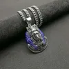 Colliers pendents Hip Hop Gold Silver Color Titanium en acier inoxydable Broupe sauvage Anubis Amulet Pendants Collier For Hommes Jewelry