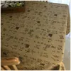 Table Cloth Calligraphy Style Rural Cotton And Linen Tablecloth Simple Small Fresh R5A326