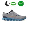 Designer 0n Cloud Chaussures X Femmes hommes baskets aloe cendre noir orange rouille rouge tempête bleu blanc et croix de chaussures de train concepteur de chaussures pour hommes tof blanc sho