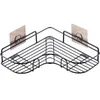 Hooks Corner Basket Shelf Rustproof Wall Mounted Rack Dusch Organizer förvaring för badrumskök