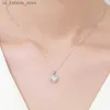 Pendant Necklaces Shine Zircon Heart Shaped Pendant Necklace for Women Silver Color Jewelry Wedding Anniversary Party Bridal Chain Girls Choker240408