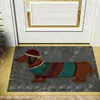 Carpets Christmas Dog DoorMat Entrée d'hiver Ornement Ornement Holiday Welcome Floor Mat Tapis Entrée pour le porche