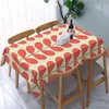 Table Cloth Oilproof Orla Kiely Multi Stem Cover Elastic Fitted Flowers Floral Abstract Backed Edge Tablecloth For Dining