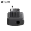 Telecamere Accessorio per fotocamera panoramica per insta360 One RS Charging Audio Adapter (orizzontale) Testa audio per Insta360 One RS Adattatore audio