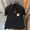 Xinxinbuy Men Designer Tee T-shirt 2024 Italie Knit Shirt Bridboard Grille Polo à manches courtes Coton Femmes Gris Blanc Blanc S-2xl