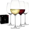 El üflemeli İtalyan tarzı kristal beyaz veya kırmızı şarap bardakları hediye ambalajı Herhangi bir durum için kurşunlu premium 240408