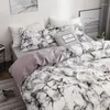 Bedding Sets Simple Bedclothes Quilt Cover Pillowcase 2/3Piece Set With Pillow Case Single Double Comforter Marbling Duvet