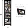 Frames Wood Screen Style Collage Picture Po Frame 16 Opening Decorative Floor Standing Easel 4 X 6 Inch 1 PC