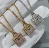 Designer Bag Pendant Necklace Plated 18K för Women's Girl Valentine's Day Mors dag Engagemang Luxury Jewelry Gift Wholesale