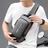 Contraseña bloquea antitheft masculina bolso cofre deportes casual pequeño mochila hombro con hombro motocicleta moderna 240407