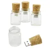 USB 20 Wishing Bottles Wooden Thumb Drive Pendrive 4GB 8GB 16GB 128GB 64GB 펜 드라이브 메모리 스틱 창작 병 선물 7235563