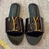 dames zomerkleed slides dames slippers merkontwerper sandalen platte hak mode veelzijdig leer casual comfort flip flop 2024 35-42